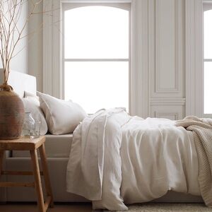Luxury Quince 100% Linen Duvet Cover-King/Cal King
